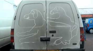 dogging in van